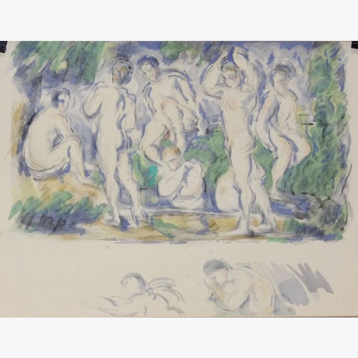 Estampe de les baigneuses de Paul Cézanne