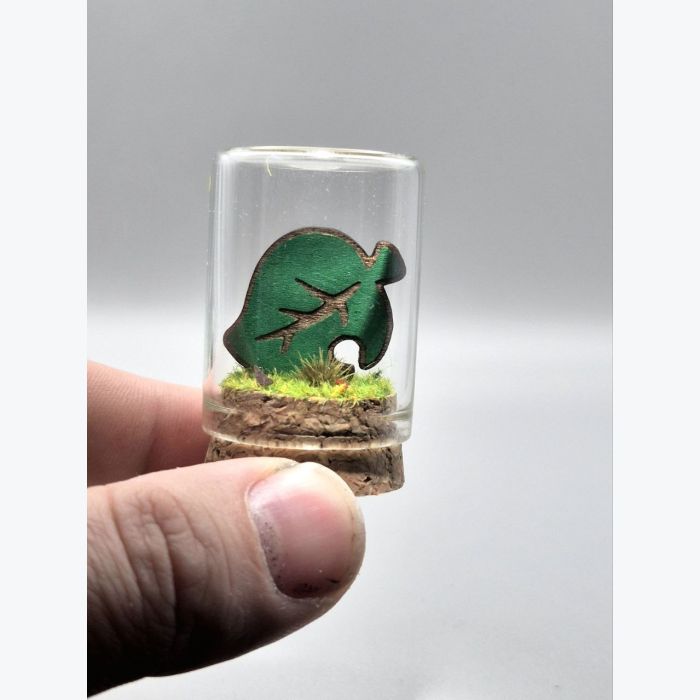 Animal Crossing Feuille – Mini Décoration Gamer – Cadeau fan Nintendo