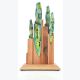Support à couteaux magnétique à poser en bois - SKYLINE GROUNDED COMPACT WOODMIX