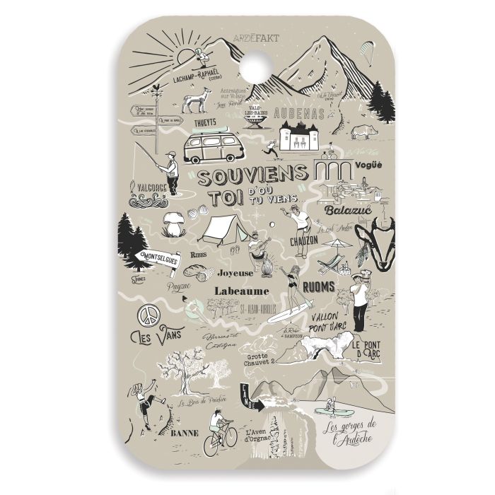 Planche apéro "Souviens Toi d'où tu viens", Planche à découper