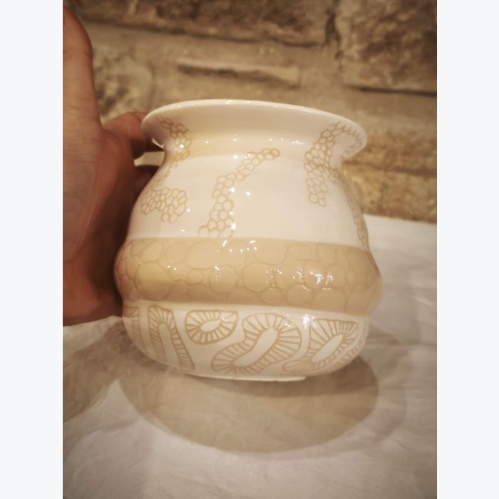 Vase faïence tons naturels