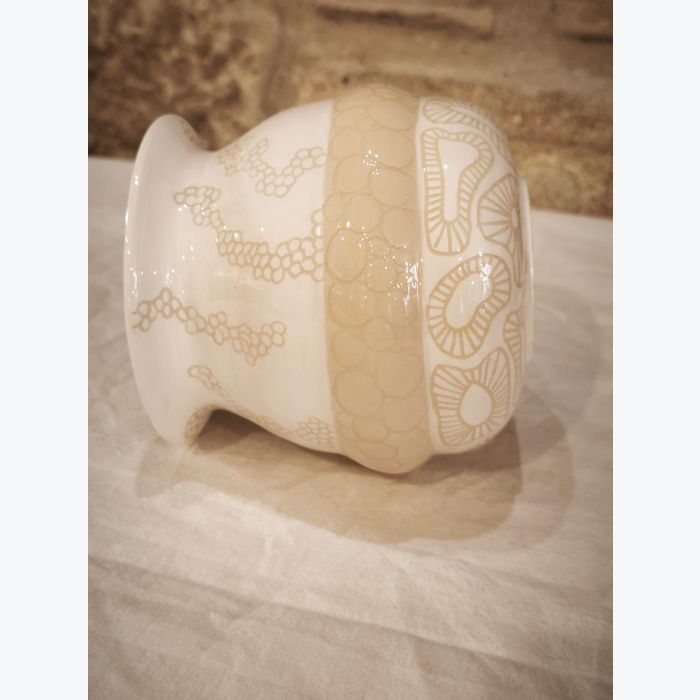 Vase faïence tons naturels