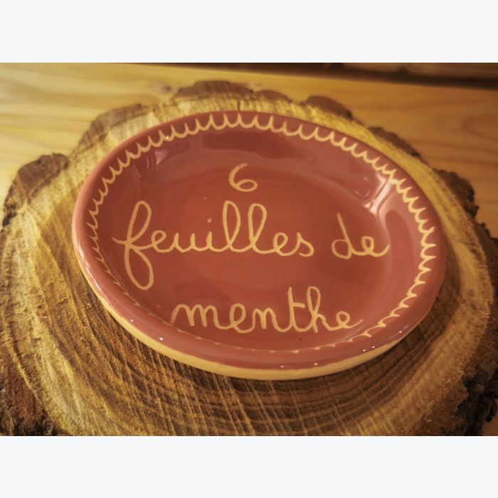 Plateau Mojito, 4 pièces, ton vieux rose