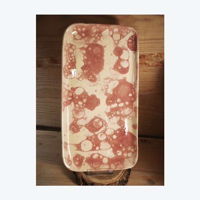Souffle de bulles - format rectangulaire rose