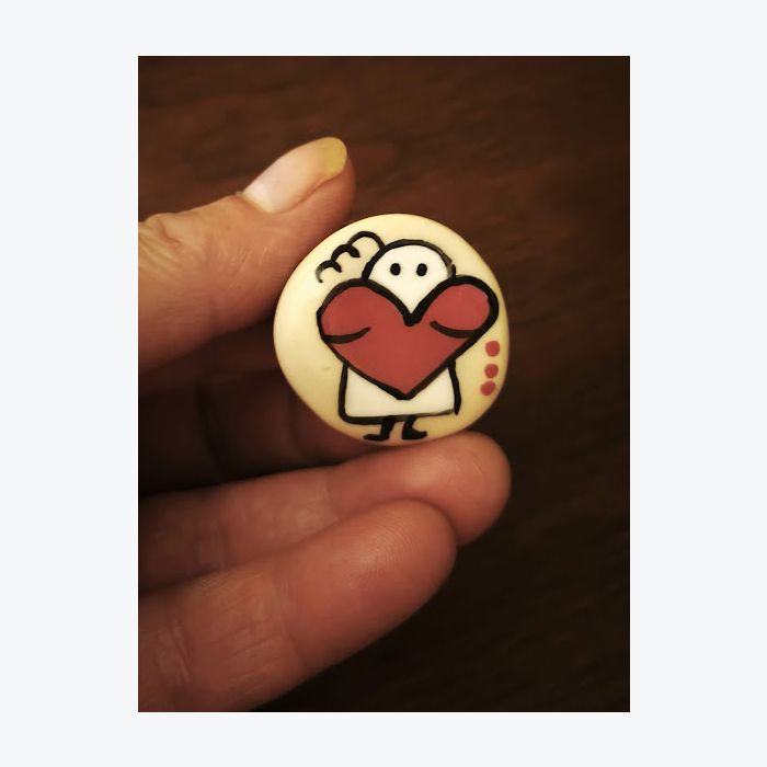Bisous de poche : ventre cœur