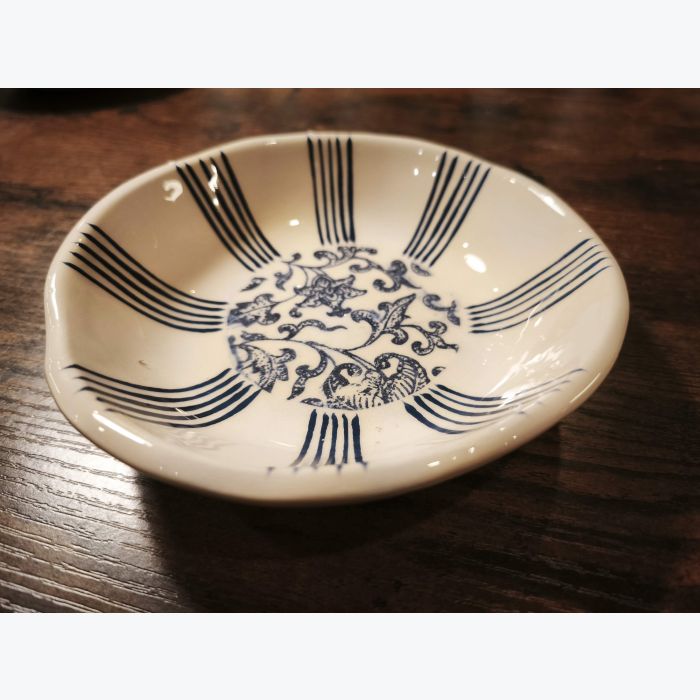 L'encre du vent, coupelle ronde bleu