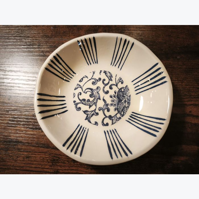 L'encre du vent, coupelle ronde bleu