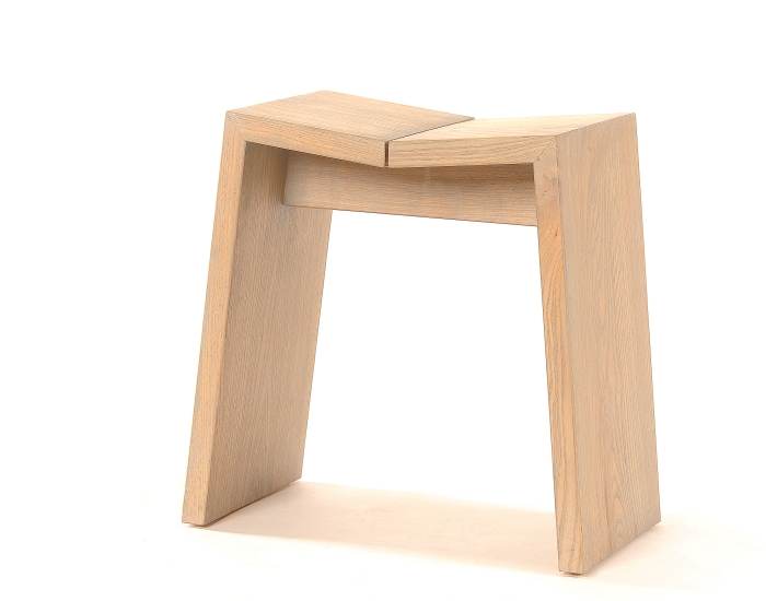 Tabouret Mezenc en bois de chêne