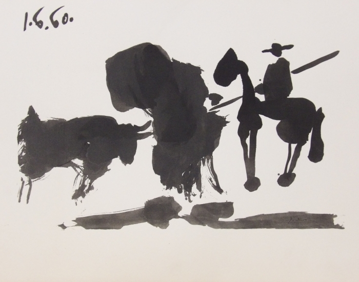 Estampe de la Corrida de Pablo Picasso