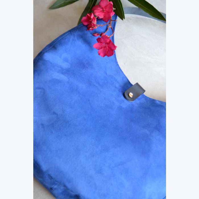 Sac Hobo - Suédine Bleu
