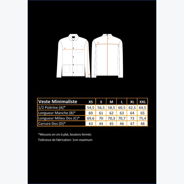 Veste Minimaliste - Noir