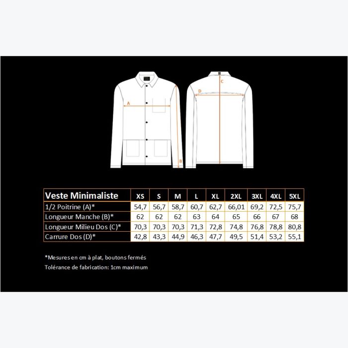 Veste Minimaliste - Noir