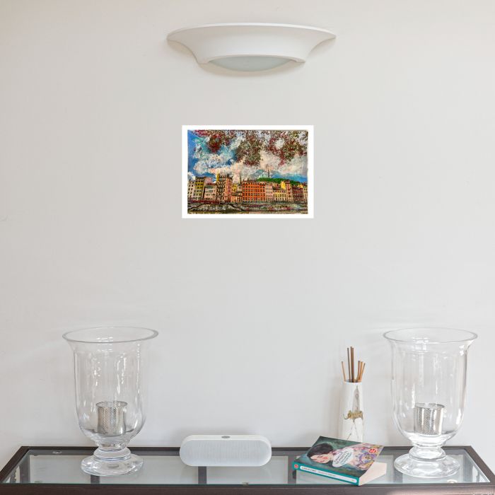 Lyon, couleurs renaissance : tableau ou s'entrecroisent peinture et photo