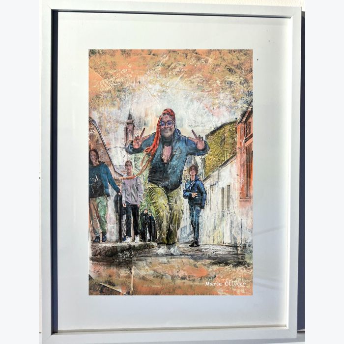 Ménilmontant, sa jeunesse : tableau où s'entrecroisent peinture et photo