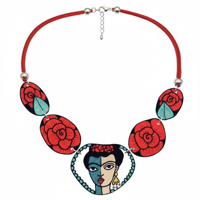 Collier plastron Frida ras du cou