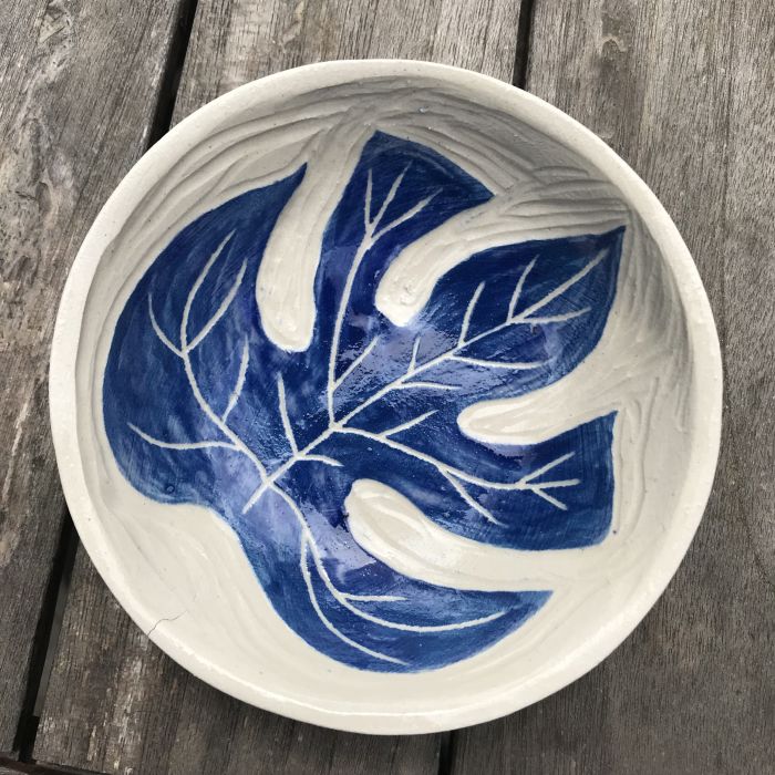 Coupelles en grès céramique décorée à la main pièce unique