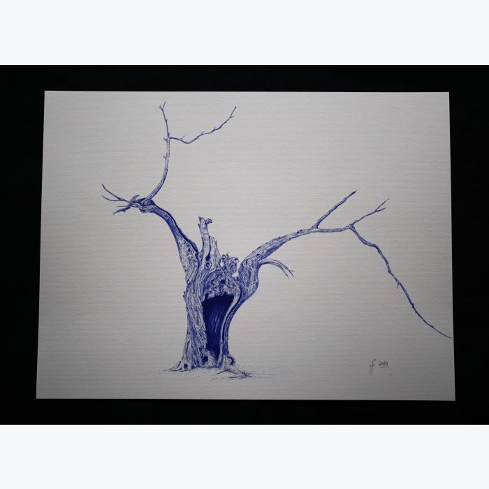 Bhoo. Reproduction d'art d'un dessin original effectué au stylo à bille