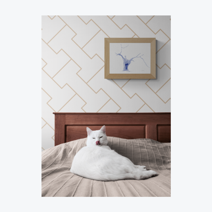 Bhoo. Reproduction d'art d'un dessin original effectué au stylo à bille