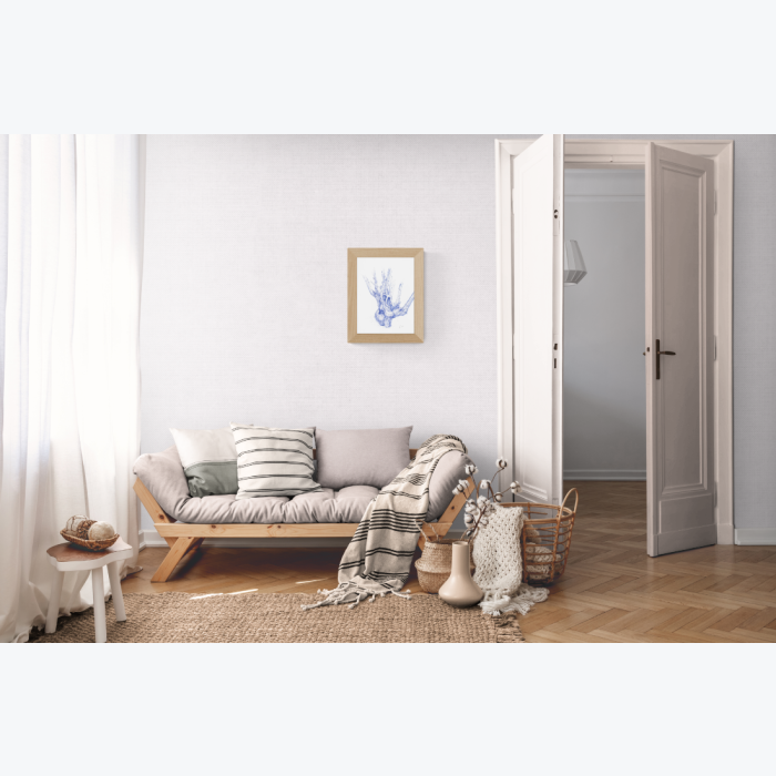 Rhino-Coeur. Reproduction d'art d'un dessin original effectué au stylo à bille