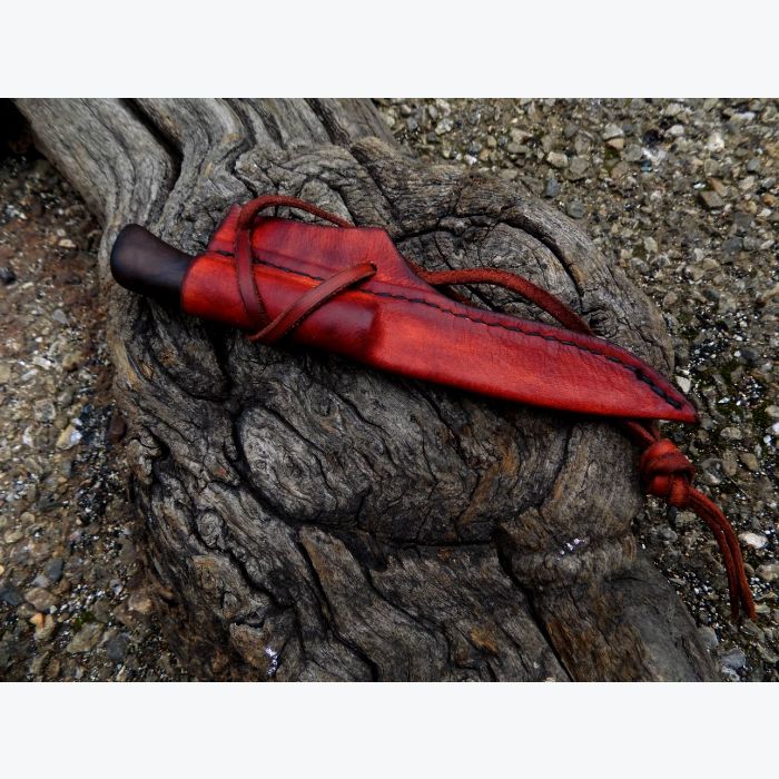 Petit Couteau droit en Fruitier et Laiton.