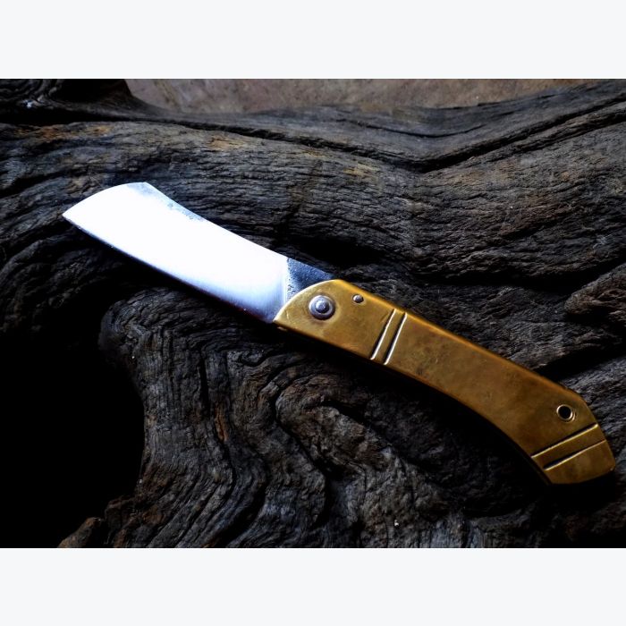 Couteau pliant 2 clous en Laiton