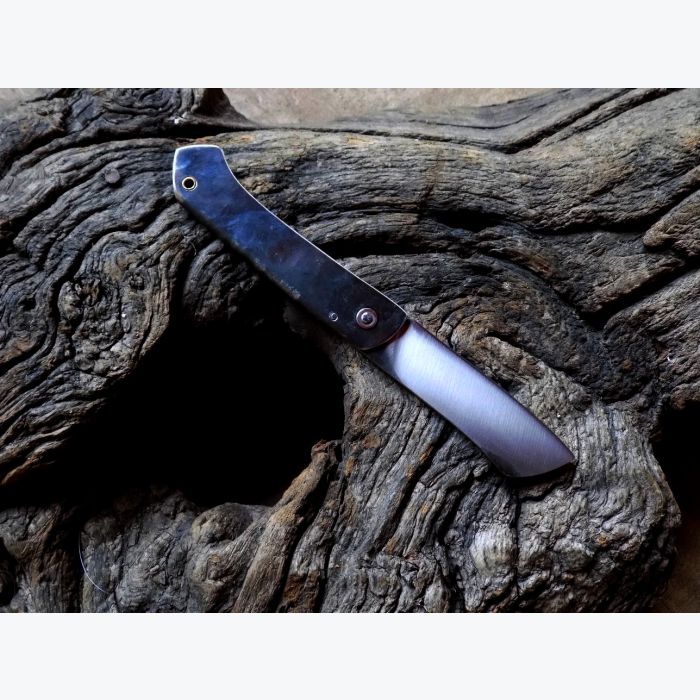 Couteau pliant 2 clous manche en Inox