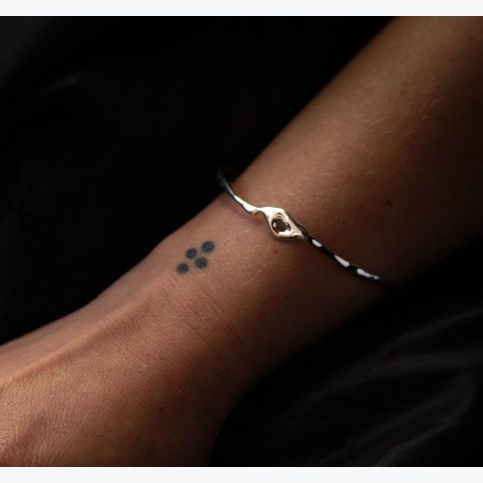 Bracelet - argent 925 - "FUMÉE"