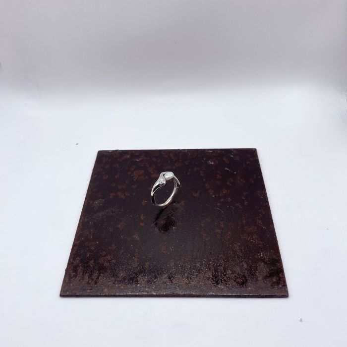 Bague - Brûlure argent et perle