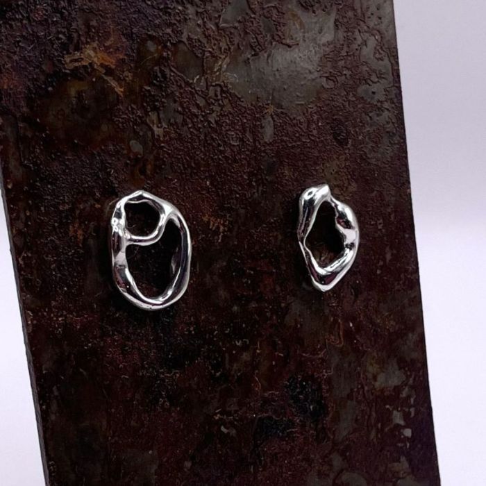 Boucle d'oreille en argent 925 - Âme