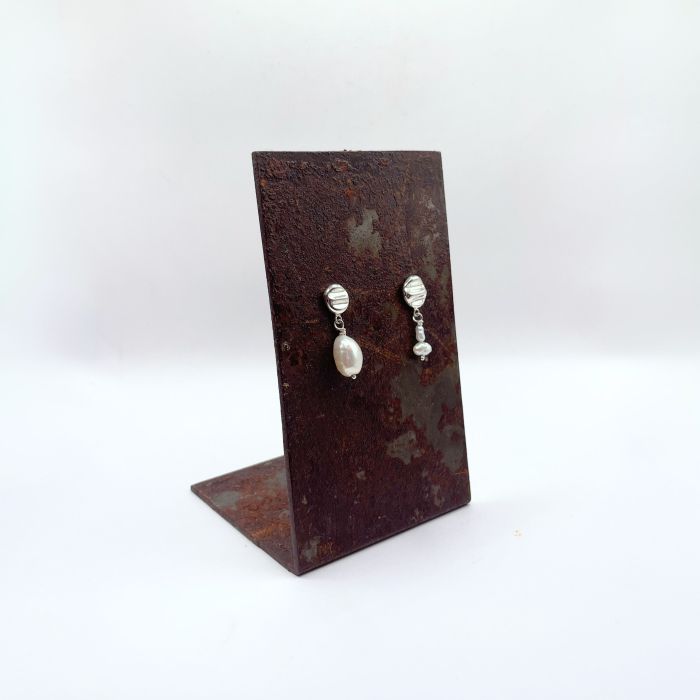 Âme - Boucles d'oreilles en argent et 925 et perles