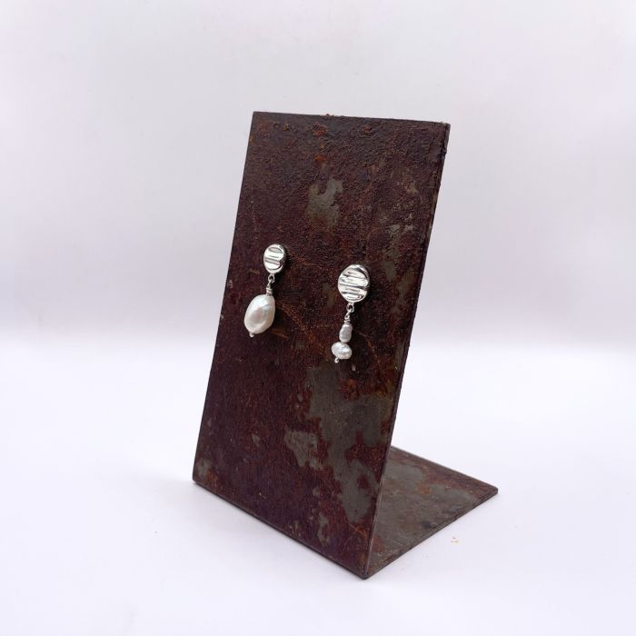 Âme - Boucles d'oreilles en argent et 925 et perles