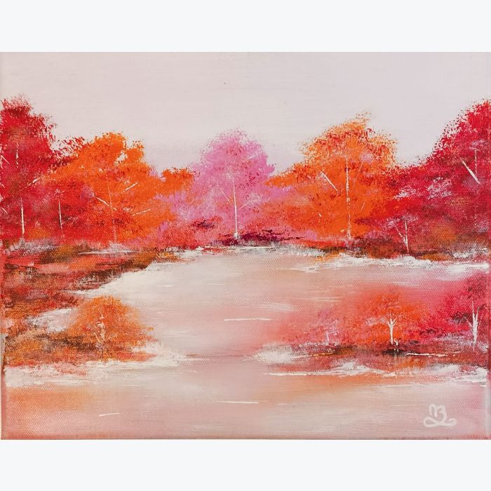 Balade rêveuse - peinture acrylique