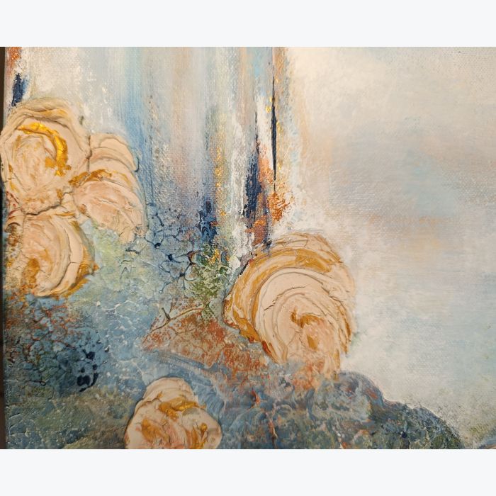 Pause - peinture acrylique avec relief