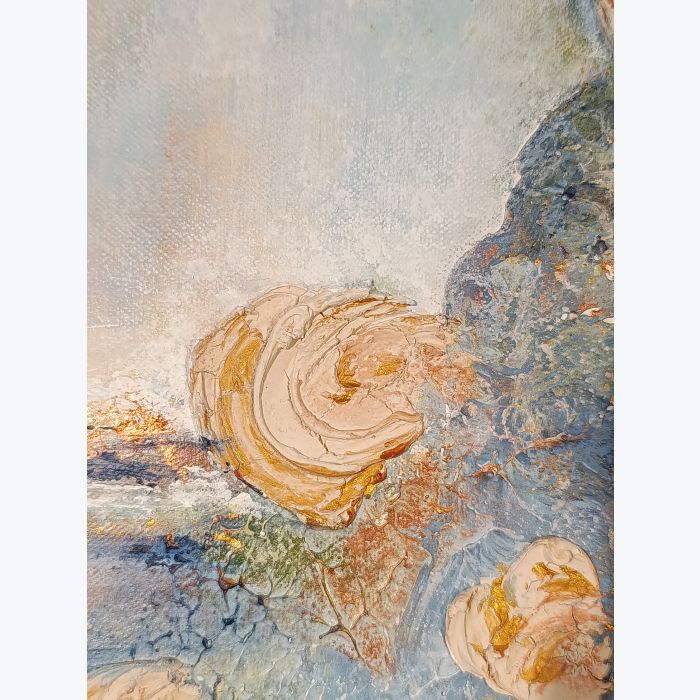 Pause - peinture acrylique avec relief