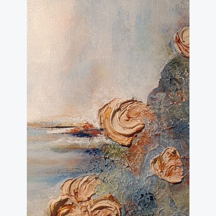 Pause - peinture acrylique avec relief