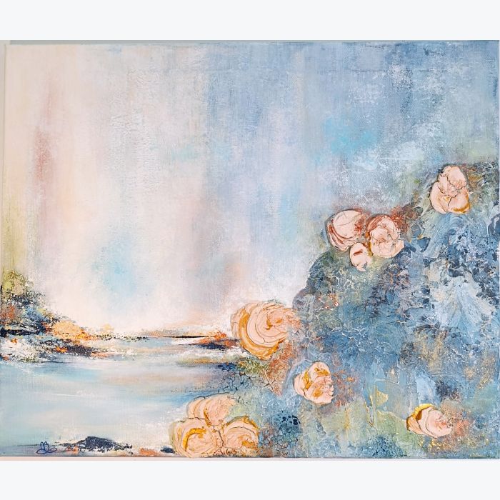 Pause - peinture acrylique avec relief