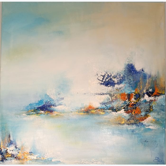 Atlante - peinture acrylique avec léger relief