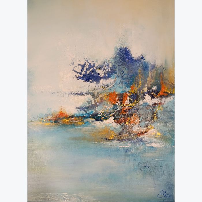 Atlante - peinture acrylique avec léger relief