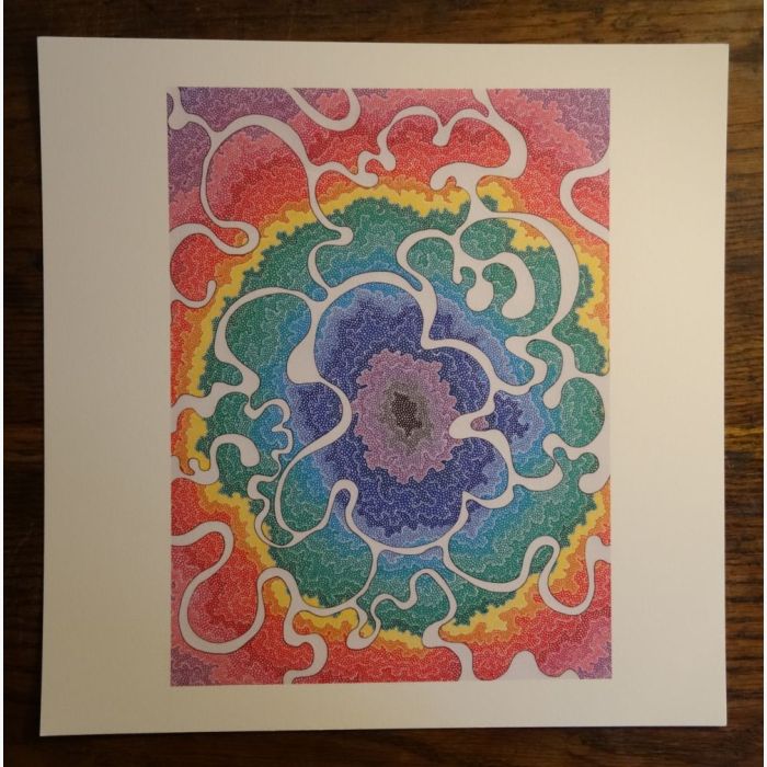 Nuages Arc-en-ciel, dessin au stylo