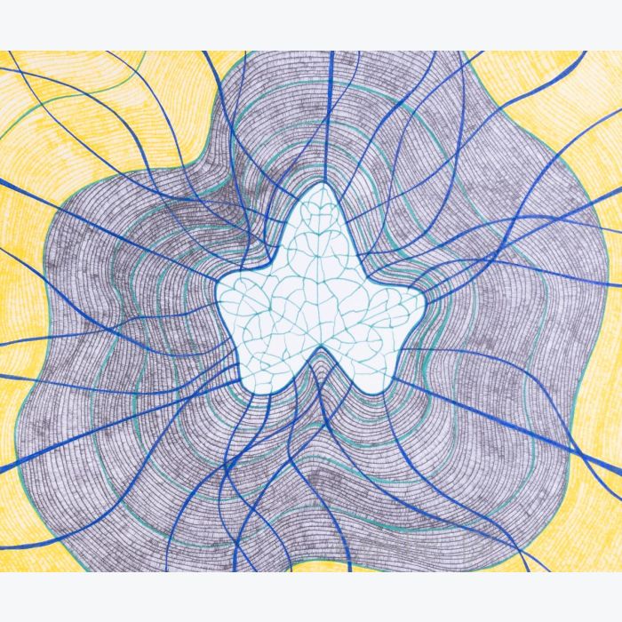 Vibration du lierre, dessin au stylo