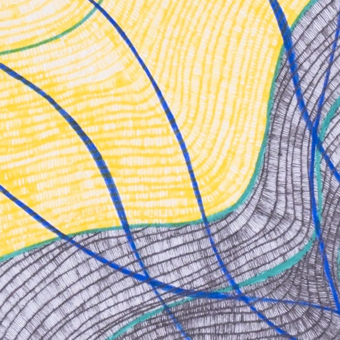 Vibration du lierre, dessin au stylo