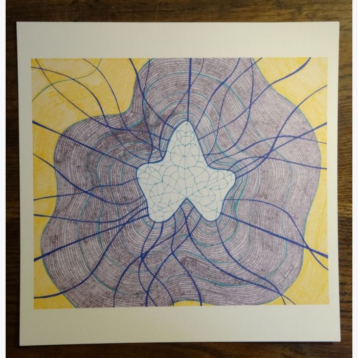 Vibration du lierre, dessin au stylo