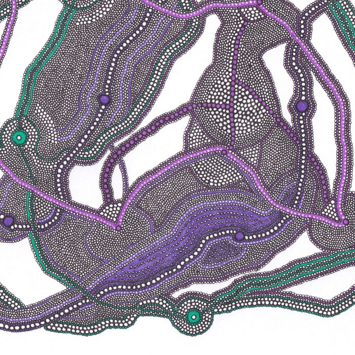 Chemins 1, dessin au stylo