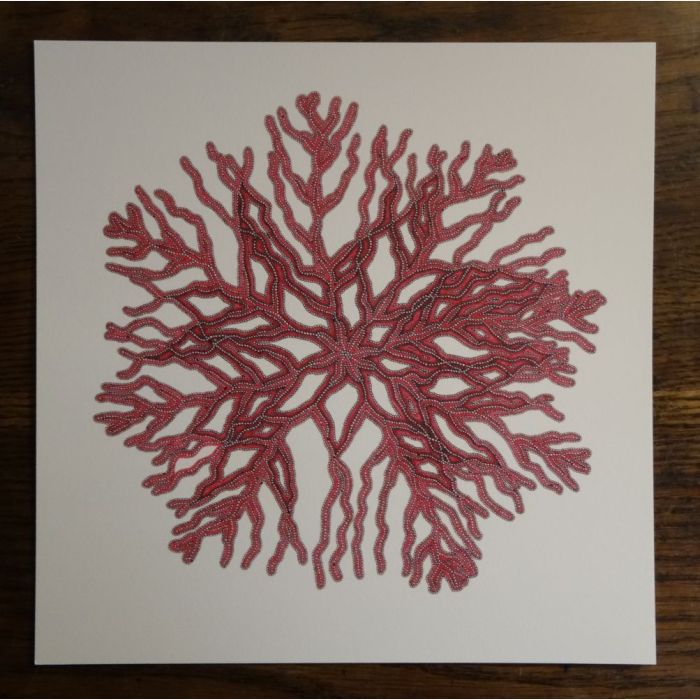 Étoile rouge, dessin au stylo