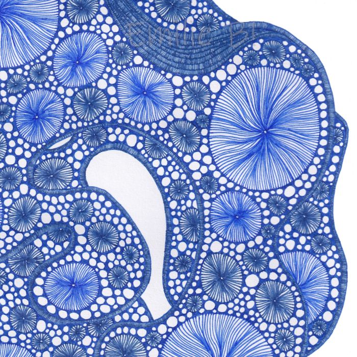 Flaque, dessin au stylo