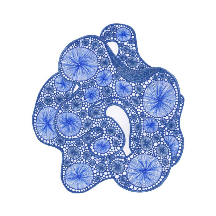 Flaque, dessin au stylo