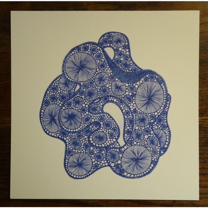 Flaque, dessin au stylo