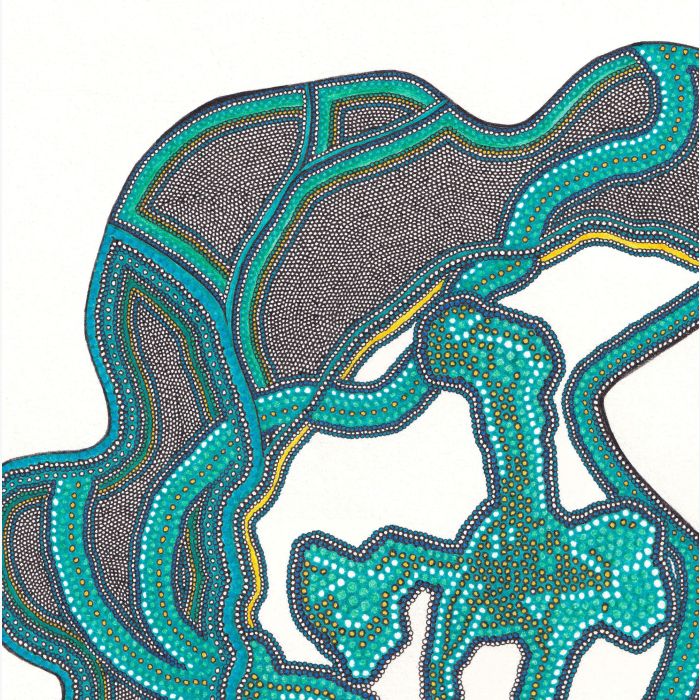 Homme d’avant - Jaillissement, dessin au stylo