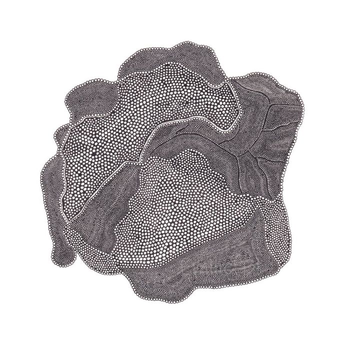 Paysage, dessin au stylo