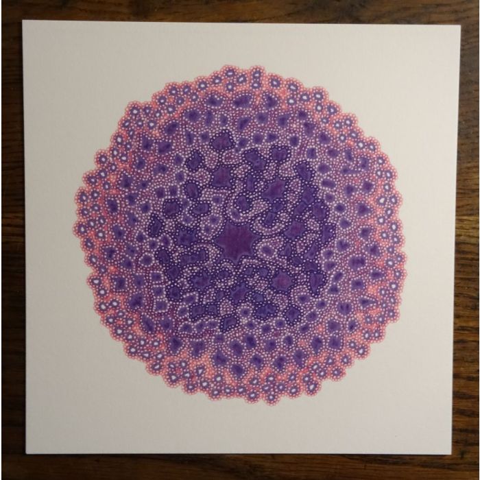 Étincelle violet, dessin au stylo